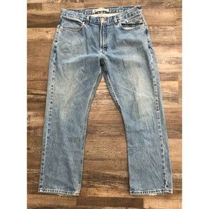Harley Davidson Mens Size 38x30 Medium Wash Straight Fit Blue Jeans